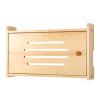 CLoxks Cable Management Box Punch-Free wall-Mounted Wireless Router Storage Box Living Room Bedroom Set-top Box WiFi Shelf Solid Wood wall Hanging Wire Storage Box (Size : 3) view 1