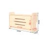 CLoxks Cable Management Box Punch-Free wall-Mounted Wireless Router Storage Box Living Room Bedroom Set-top Box WiFi Shelf Solid Wood wall Hanging Wire Storage Box (Size : 3) view 2