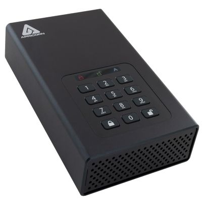Apricorn 18TB Aegis Padlock DT 256-Bit Encrypted USB 3.0 Hard Drive (ADT-3PL256-18TB)