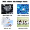 Lab Microscope Slides 1600X 1080P USB Digital Microscope Electronic Stereo Adjustable USB Camera with Stand Microscope Parts (Size : 1600X) view 4