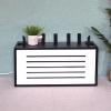 CLoxks Cable Management Box Router Storage Box Desktop Large Solid Wood Row Socket Light cat Machine top Cover Box Wire Storage Box (Color : 2) view 3