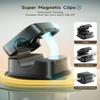 Cord Organizer Holder, 8 Pack Magnetic Desk Cable Clips Management, Hide Phone Charging Cable Keeper, Strong Adhesive Wire Charger Holder for Nightstand, Kitchen Appliances, Office Supplies view 3