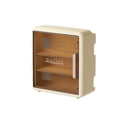 CLoxks Cable Management Box Multifunctional Wall Mounted Router Storage Box Perforation-Free Set-top Box Wire Light Cat Organizer Box Light Luxury Shelving Wire Storage Box (Color : Milk Tea Color)