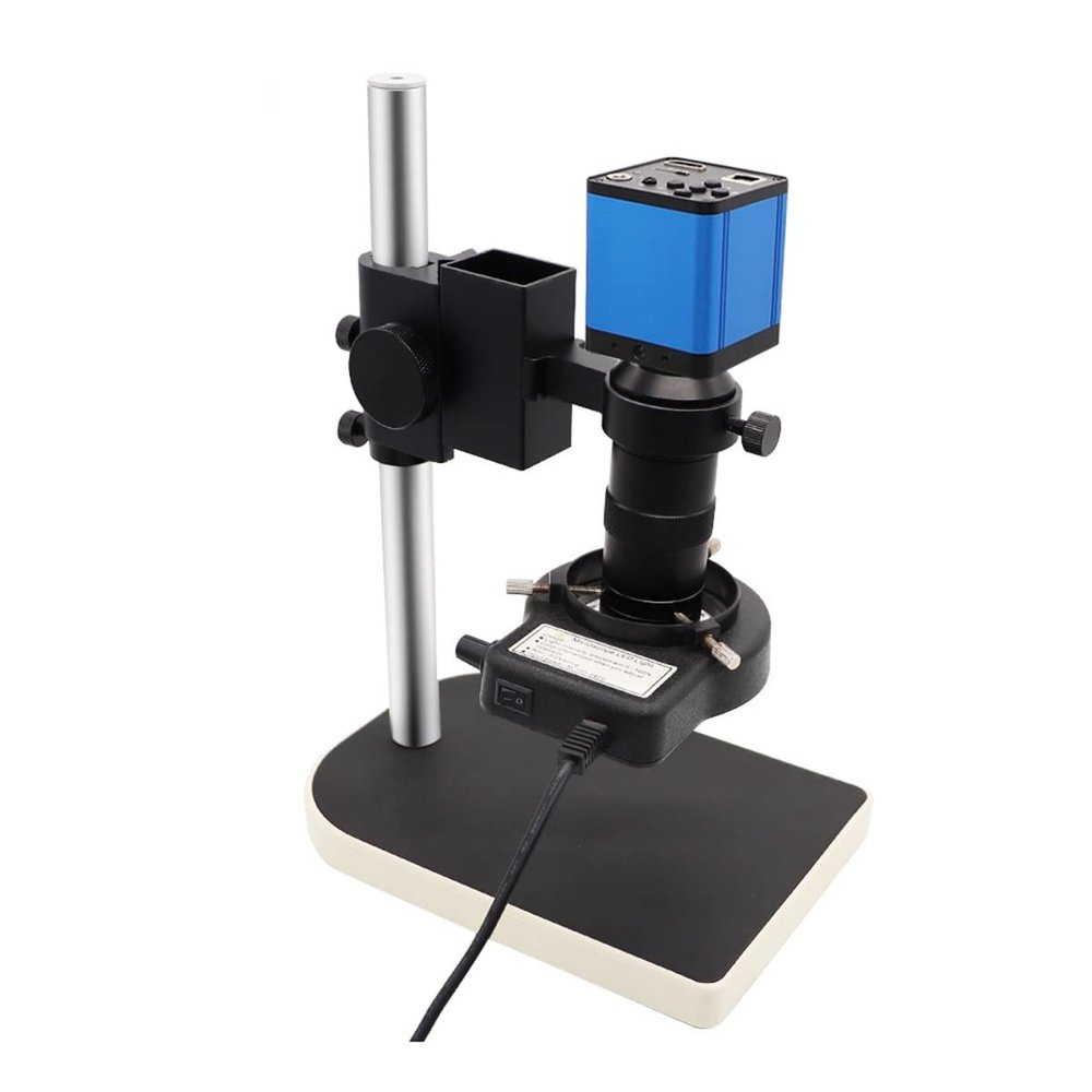 VAKUUM Lab Microscope Slides 38MP 16MP Small Digital Microscope Camera Stand Microscope Parts (Color : 16MP Camera)