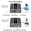 DAGIJIRD Digital to Analog Audio Converter 192KHz DAC with Coaxial Jack, Toslink Coaxial Optical to Analog Stereo RCA (R/L) or AUX Converter view 4