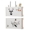 CLoxks Cable Management Box Bins Wall-Mounted Router Box Office Decor Console WiFi Box TV Lower Plug-in Shielding Box Wireless Storage Boxes Rack Bracket Wire Storage Box (Size : 1) view 3