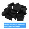 Auvotuis 20Pcs Silicone USB Port Cover, USB A Type Female Cover Plug Protector, Black view 4