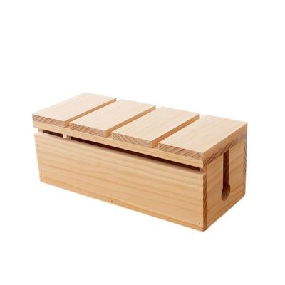 Cable Management Box Solid Wood Wire Storage Box Plug-in Board Plug-in Board Power Cord Data line Socket Finishing Box Computer Wiring Box Wire Storage Box (Color : 2)