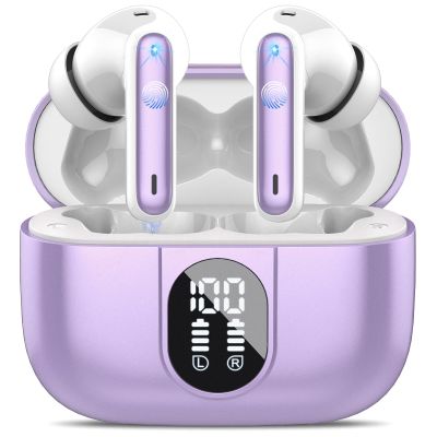 2025 Bluetooth 5.3 Headphones Wireless Earbuds HiFi Stereo, 40H Playtime in-Ear Earbud, Bluetooth Earbuds with LED Power Display, IP7 Waterproof Wireless Earphones Sport Headset for Android iOS