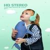 awatrue Kids Headphones for School Toddler Wired with Microphone Plug in Bulk Boys Headset Girls 3+ Year Old Green view 2