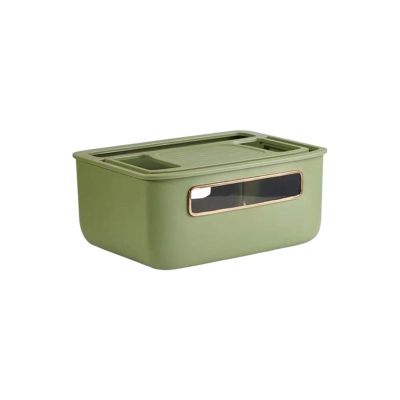 CLoxks Cable Management Box WiFi Wireless Router Storage Box, Socket, Cable Storage Box, Set-top Box, Plug Board, Socket, Sorting Device, Wire Storage Box Wire Storage Box (Color : Green 1 Layer)