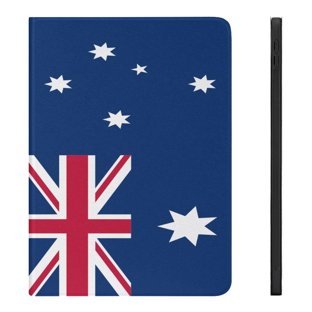 Australian Flag Fashion Case for IPAD Air4/Air5 10.9in, Pen Slot Protective Cover for IPAD Air4/Air5 10.9in, Convenient Magnetic Stand