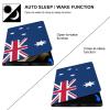 Australian Flag Fashion Case for IPAD Air4/Air5 10.9in, Pen Slot Protective Cover for IPAD Air4/Air5 10.9in, Convenient Magnetic Stand view 4