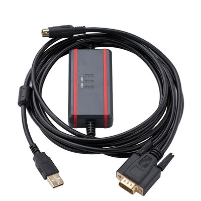 for USB-LG-XGB PLC Programming Cable XBC XBM K7M Series Data Download Cable FTDI Isolated Model Black