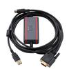 for USB-LG-XGB PLC Programming Cable XBC XBM K7M Series Data Download Cable FTDI Isolated Model Black view 1