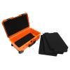 DUYIWAA Camera Case, 22" Rectangular Portable Camera Hard Case Protective Roller Camera Carrying Case With Foams Press Lock Storage Box For Camera Equipment, Lenses, Computers, Watches (Orange) view 2