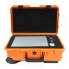 DUYIWAA Camera Case, 22" Rectangular Portable Camera Hard Case Protective Roller Camera Carrying Case With Foams Press Lock Storage Box For Camera Equipment, Lenses, Computers, Watches (Orange) view 3