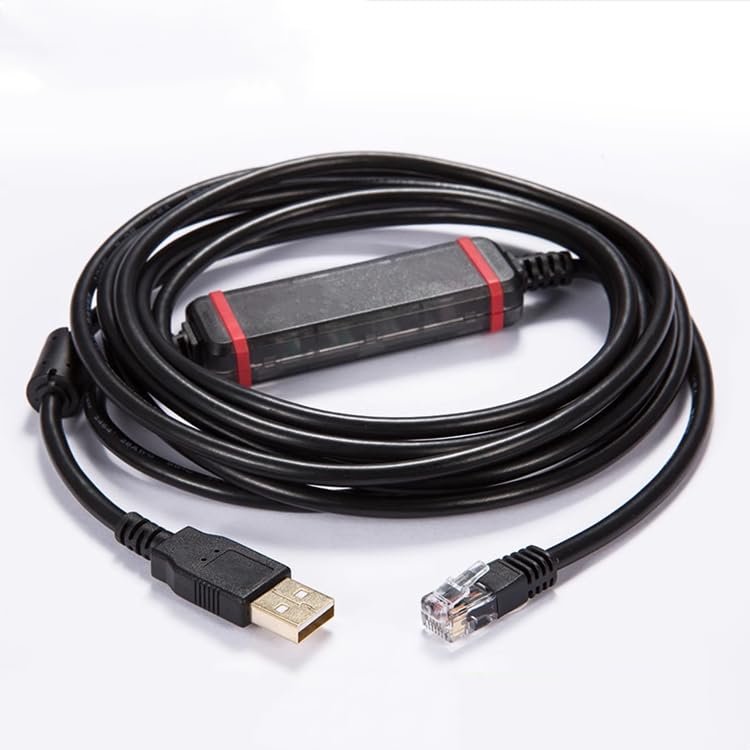 Applicable USB-KOYO PLC Programming Cable SN SM SH SR DL NK Series Data Upload/Download Cable Black FTDI Chip