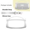 JCHPINE Silicone Cover Case for JBL Charge 5 Portable Bluetooth Speaker, Protective Skin Holder for JBL Charge 5 Speaker Accessories (White Case, NOT Fit Wi-Fi Version) view 2