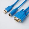 for USB-LG-XGB PLC Programming Cable XBC XBM K7M Series Data Download Cable Gold Plated Blue view 2