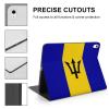 Barbados Flag Fashion Case for IPAD 2020 AIR 4 10.9in, Pen Slot Protective Cover for IPAD 2020 AIR 4 10.9in, Convenient Magnetic Stand view 4