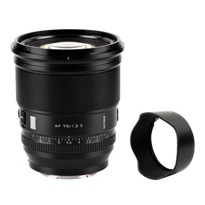 VILTROX PRO 75mm f/1.2 E for Sony E Mount,75mm f1.2 Auto Focus Prime Lens for Sony E Mount Mirrorless a7R a7IV a7RIII a7RIV a7RV A1 FX3 ZVE1 A7CII a6000 a6400 a6600 a6700 ZV-E10 FX30