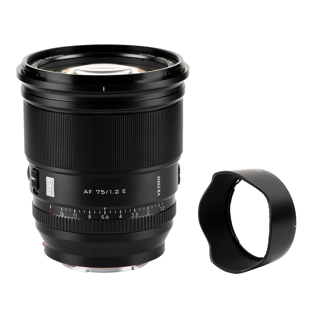 VILTROX PRO 75mm f/1.2 E for Sony E Mount,75mm f1.2 Auto Focus Prime Lens for Sony E Mount Mirrorless a7R a7IV a7RIII a7RIV a7RV A1 FX3 ZVE1 A7CII a6000 a6400 a6600 a6700 ZV-E10 FX30