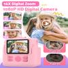 Kids Camera Instant Print with Silicone Cover, Creative Gifts for Girls Age 4-12 Birthday Christmas, 1080P Digital Camera Toy with 32GB SD Card - Pink view 4
