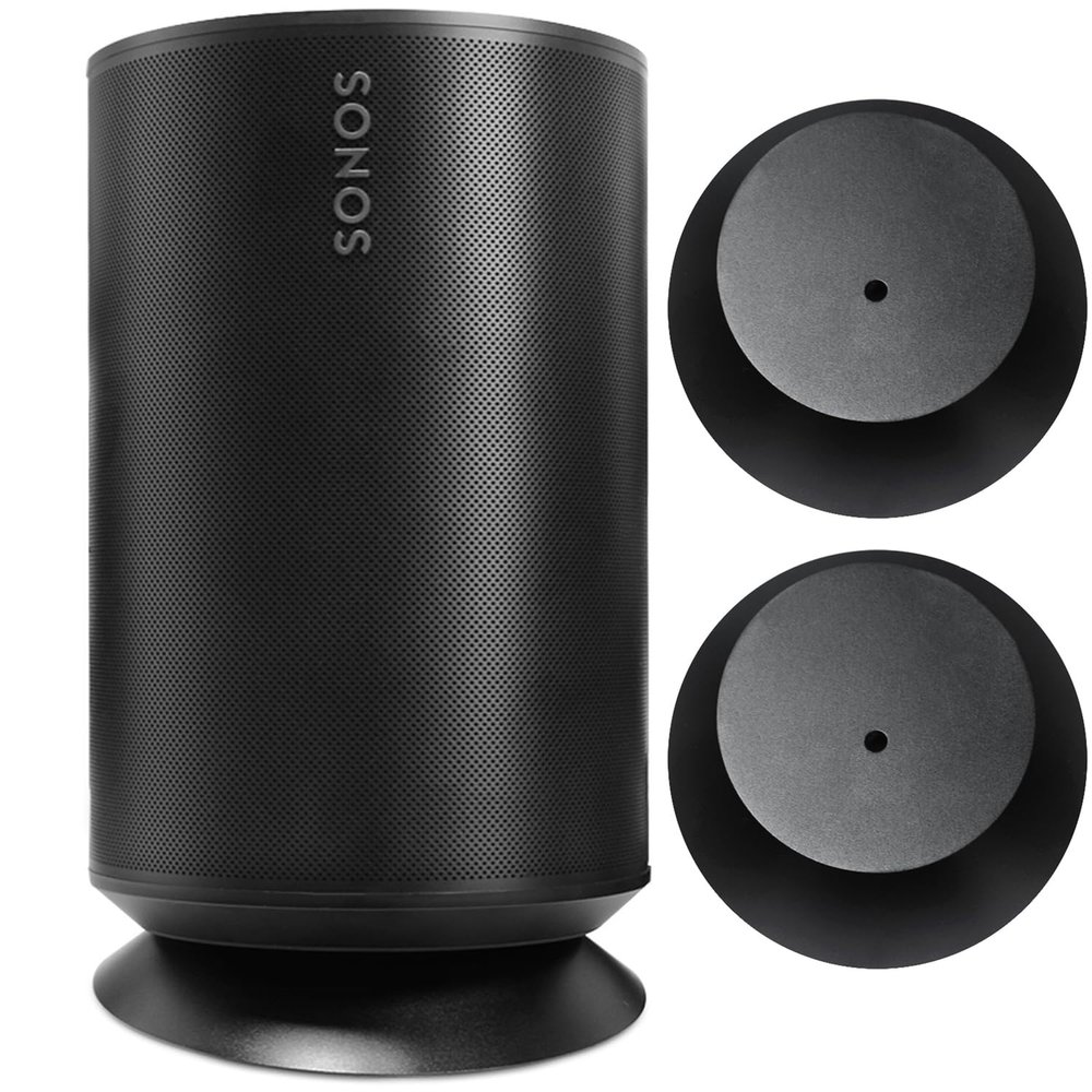 For Sonos Era 100 Holder Sonos Era 100 Desktop Mount Stand Accessories with Integrated Cable Management, Smart Home Speaker Accessory Rack (Sonos Era 100, Black, YT) 2 Pieces