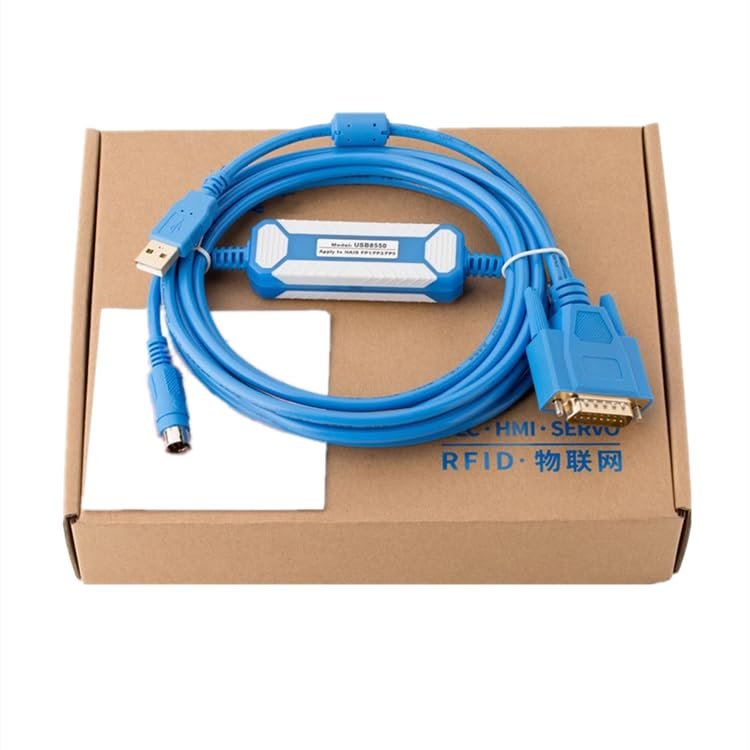 for USB8550 PLC Programming Cable FP1 FP3 FP5 Series Download Cable Gold Plated Blue