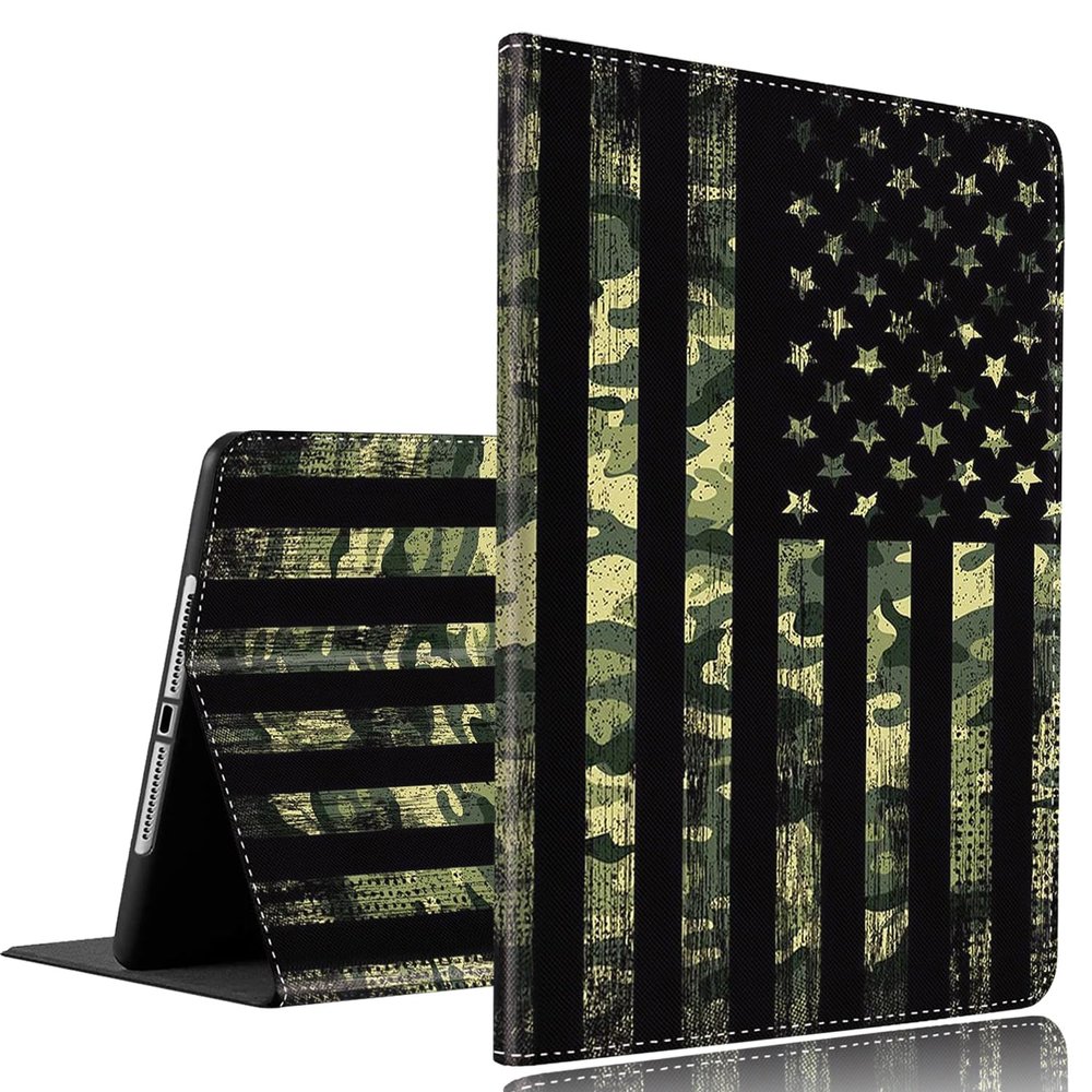 Case Fit Samsung Galaxy Tab S5e 2019Slim Fit Foldable Standing Cover Case with Auto Sleep/Wake for Galaxy Tab S5e SM-T720/SM-T725 2019 TabletCamouflage American Flag Camo