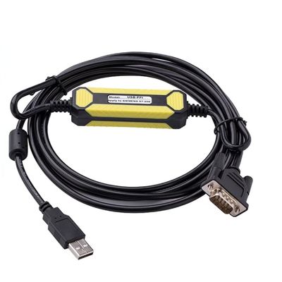 Applicable USB-PPI PLC Programming Cable S7-200 Series RS485 Data Cable Download Cable Black Economy