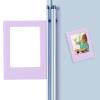 Powerful Magnet Picture Frames DIY Splicable Small Photo Frame for Instant Camera Mini Photos with Glue Design ABS Material, Lightweight and Convenient (Purple) view 1