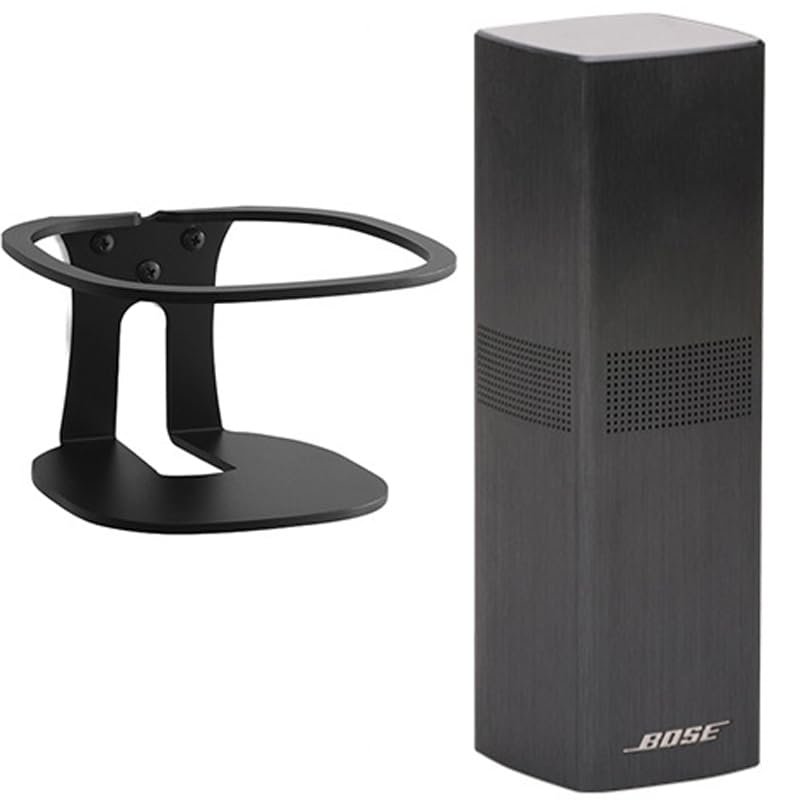 For Bose OmniJewel Lifestyle 650 Holder, B&O Lifestyle 650 Wall Mount Stand, Accessories with Integrated Cable Management, Smart Home Speaker Accessory Rack (B&O Lifestyle 650, Black, YT) 2 Pieces