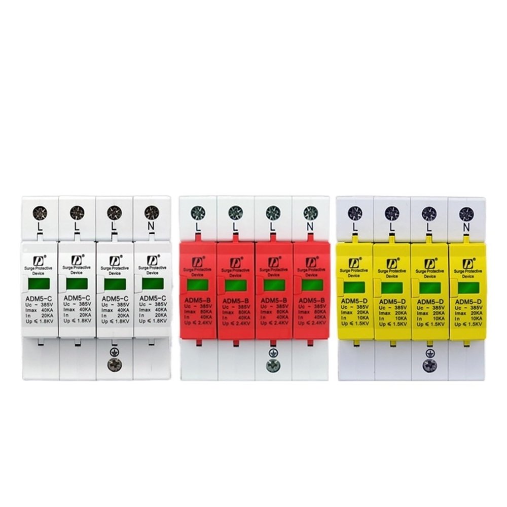 SaNzia Surge Protector Lightning Arrester Surge Protector 1P/2P/3P/4P Household Power Protection 40KA (Size : ADM5-80KA 2P)