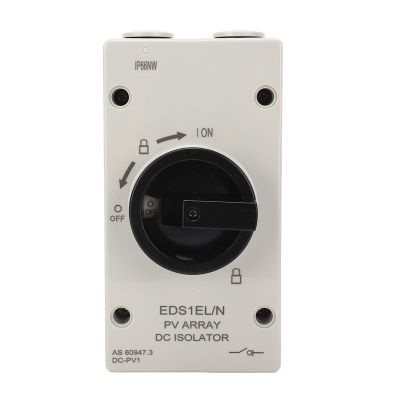 PV Solar Isolator, IP66 Good Heat Dissipation PV DC Isolator Switch 1000V Fast Switching for Power Generation System