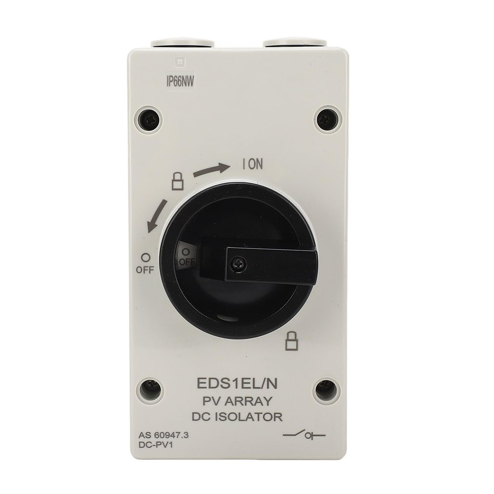 PV Solar Isolator, IP66 Good Heat Dissipation PV DC Isolator Switch 1000V Fast Switching for Power Generation System