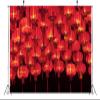 BELECO 7x5ft Fabric Happy Chinese New Year Backdrop Red Lanterns Chinese Traditional Lanterns Lit at Night New Year Eve Background Spring Festival Lunar New Year Decorations Backdrop Photo Props view 4