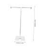 Portable Backdrop Support T-shaped Photography Backdrop StandMini Photo Video Photobooth Stand Kit Background Frame Support System Backdrop Stand for Display/party view 2