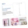 Portable Backdrop Support T-shaped Photography Backdrop StandMini Photo Video Photobooth Stand Kit Background Frame Support System Backdrop Stand for Display/party view 4