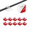Pack of 30 Cable Clips with Self Adhesive Wire Clips Car Cable Organizer Cable Wire Management Cable Holder for Car Office Home (Clear) view 4