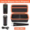 Carrying Case for Bushnell Golf for Wingman View Golf GPS Speaker, Range Finder Magnetic Travel Storage Holder, Golfs Bluetooth Speaker Bag Organizer for Charging Cable (Box Only) view 2