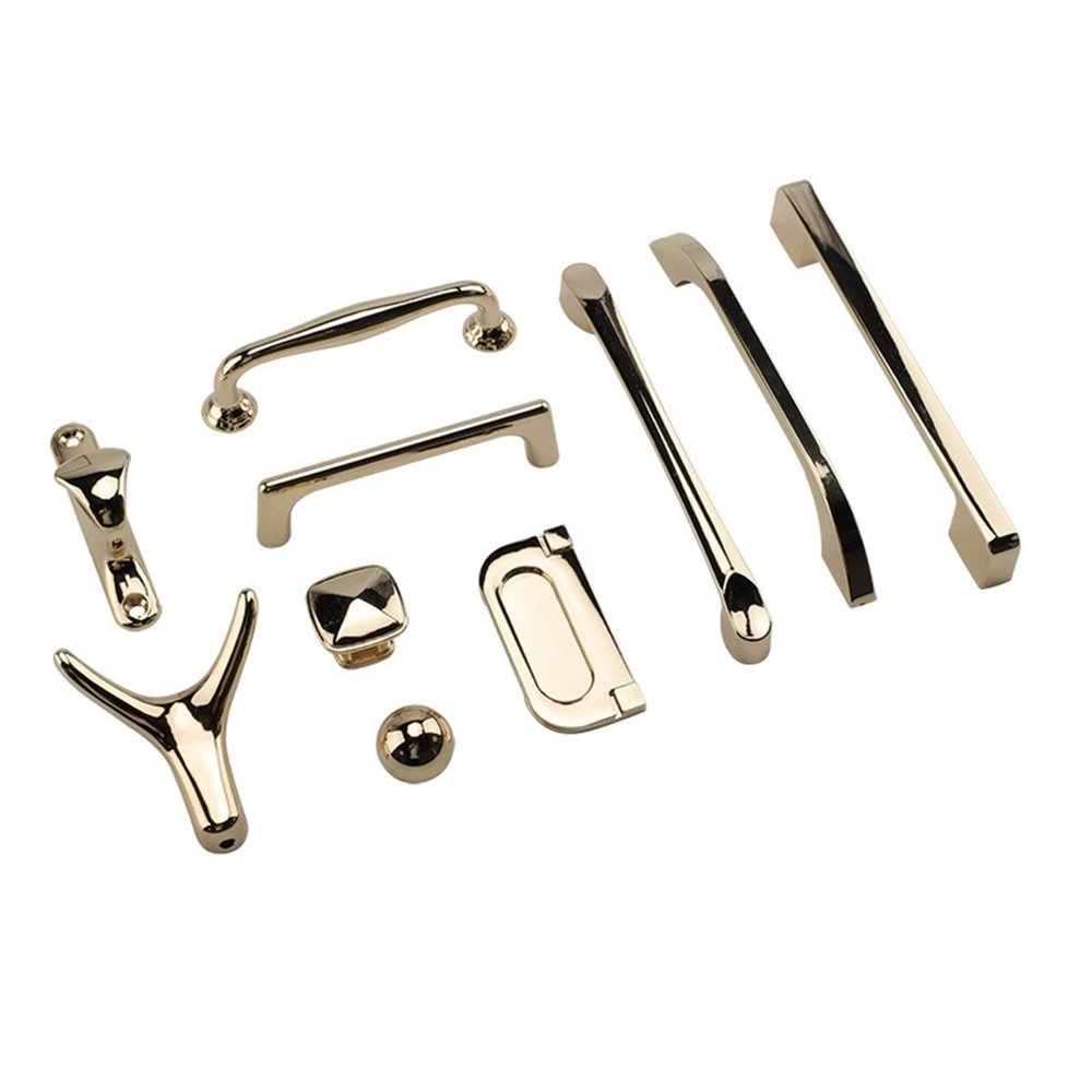 FidemM Zinc Alloy Gold Cabinet Knobs Kitchen Door Handles Drawer Cupboard Door Handle Cabinet Handles for Furniture Hardware 1Pcs