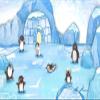 CORFOTO 7x5ft Fabric Penguin Photography Backdrop Cartoon Arctic Background Winter Animal Decorations Kids Penguin Themed Birthday Party Supplies Baby Shower Backdrop Photoshoot Studio Booth Props view 2