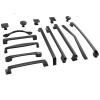 FidemM Black Handles for Furniture Parts Cabinet Knobs and Handles Kitchen Handles Drawer Knobs Pulls Cupboard Hardware Accessories 1Pcs (Color : AB14-1) view 1