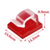30PCS Adhesive Cable Clips Cable Wire Management Plastic Sticky Cable Holder Cord Wire Tidy Organizer Clamps for TV PC Car Lights Decoration (Clear) view 2
