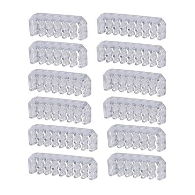Formulamod Cable Comb Kit for PSU Cable,Includes 4 x 16 P + 4 x14 P + 4 x 12 P Sleeve Management Tools Wire Organizer Comb Computer Case Water Cooling Cable Organizer (Kit 3, Transparent)