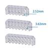 Formulamod Cable Comb Kit for PSU Cable,Includes 4 x 16 P + 4 x14 P + 4 x 12 P Sleeve Management Tools Wire Organizer Comb Computer Case Water Cooling Cable Organizer (Kit 3, Transparent) view 2