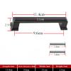 FidemM Black Handles for Furniture Parts Cabinet Knobs and Handles Kitchen Handles Drawer Knobs Pulls Cupboard Hardware Accessories 1Pcs (Color : AB8-1) view 2