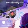 MAONO USB Gaming Microphone with Noise Cancellation, Computer PC Condenser Mic with RGB Light, Mute, Gain, Monitoring for Streaming, Podcast, Vocal, YouTube, Twitch, Discord, PS5, PS4, DGM20S view 3